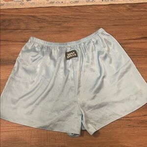 Daily Drills Light Blue Silk Shorts